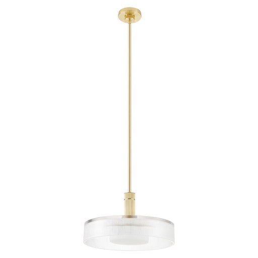 Como One Light Convertible Pendant Champagne Gold