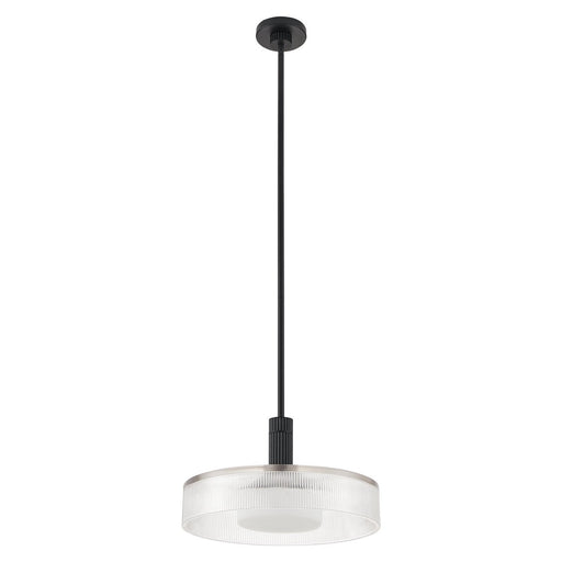 Como One Light Convertible Pendant Matte Black
