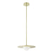 Thesis - 207408A - LED Convertible Pendant - Solstice - Polished Brass