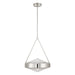 Thesis - 207428A - Three Light Pendant - Agate - Polished Nickel, Clear Holophane