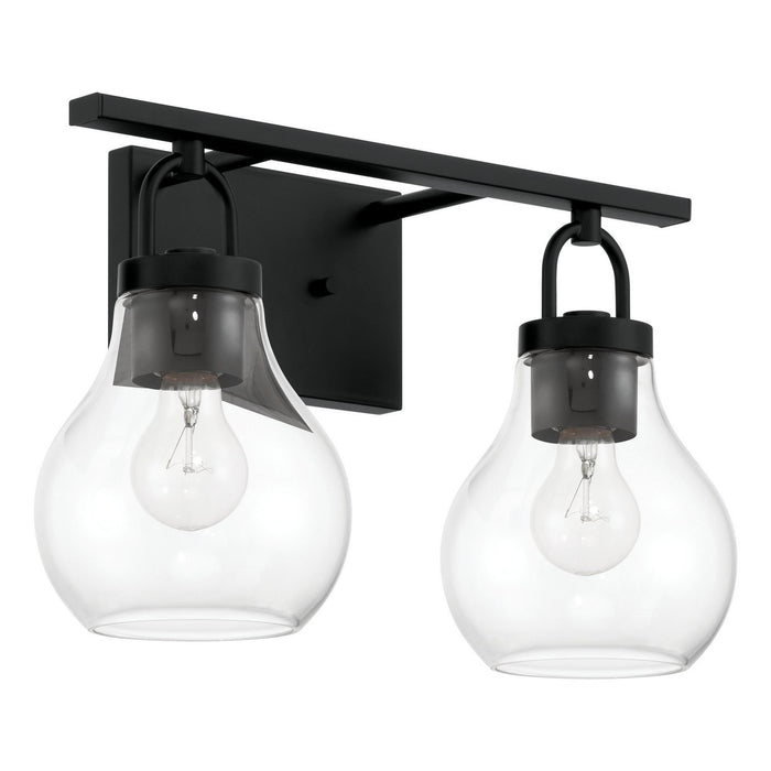 Thesis - 207635A - Two Light Vanity - Mansfield - Matte Black