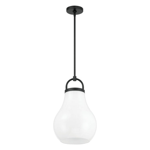 Mansfield One Light Pendant Matte Black