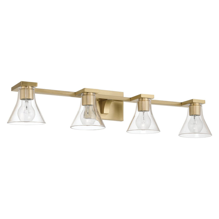 Thesis - 207659A - Four Light Vanity - Gilford - Champagne Gold