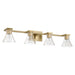 Thesis - 207659A - Four Light Vanity - Gilford - Champagne Gold
