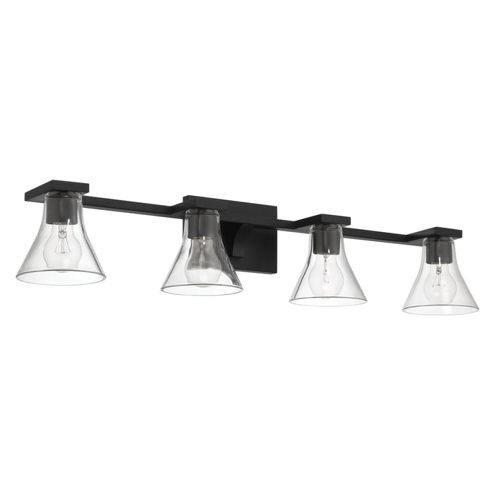 Thesis - 207664A - Four Light Vanity - Gilford - Matte Black