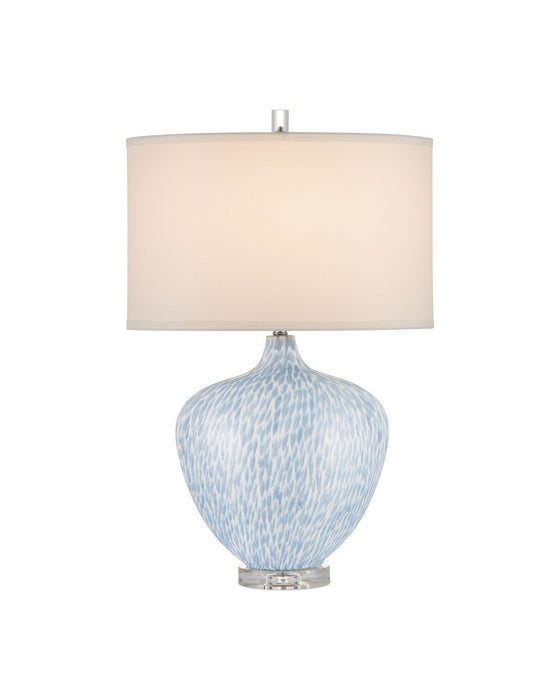 Currey and Company - 6000-1040 - One Light Table Lamp - Tinney - Blue/Clear