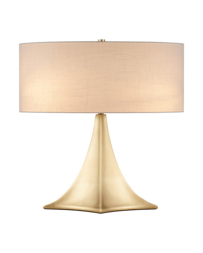 Cassia Two Light Table Lamp Gold Leaf
