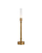 Currey and Company - 6700-0013 - One Light Table Lamp - Paseo - Polished Antique Brass/Frosted