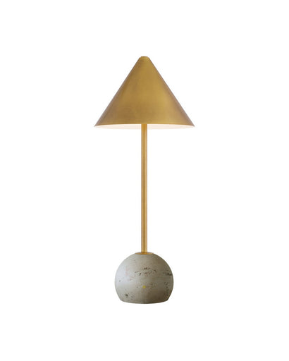 Journey One Light Table Lamp Antique Brass/Natural
