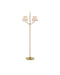 Currey and Company - 8000-0116 - Two Light Floor Lamp - Sirocco - Antique Brass/Natural