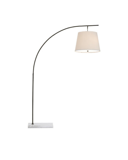 Cloister Two Light Floor Lamp Oil Rubbed Bronze/White