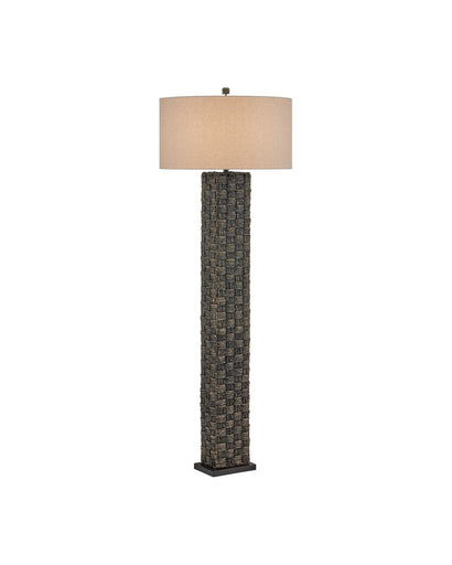 Eden One Light Floor Lamp Black