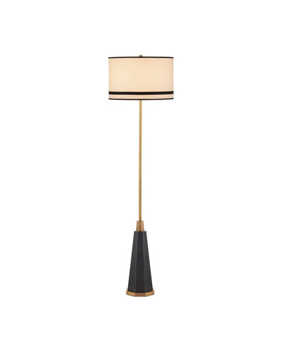 Gieves One Light Floor Lamp Black/Bronze/Antique Brass