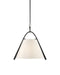 Currey and Company - 9000-0951 - One Light Pendant - Frey - Satin Black/Off-White