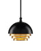Currey and Company - 9000-0953 - One Light Pendant - Salviati - Black/Gold Leaf