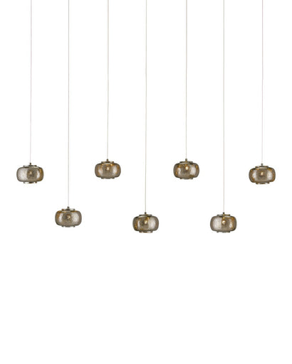 Pepper Seven Light Pendant Nickel/Silver