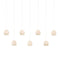 Currey and Company - 9000-1064 - Seven Light Pendant - Lazio - White/Silver