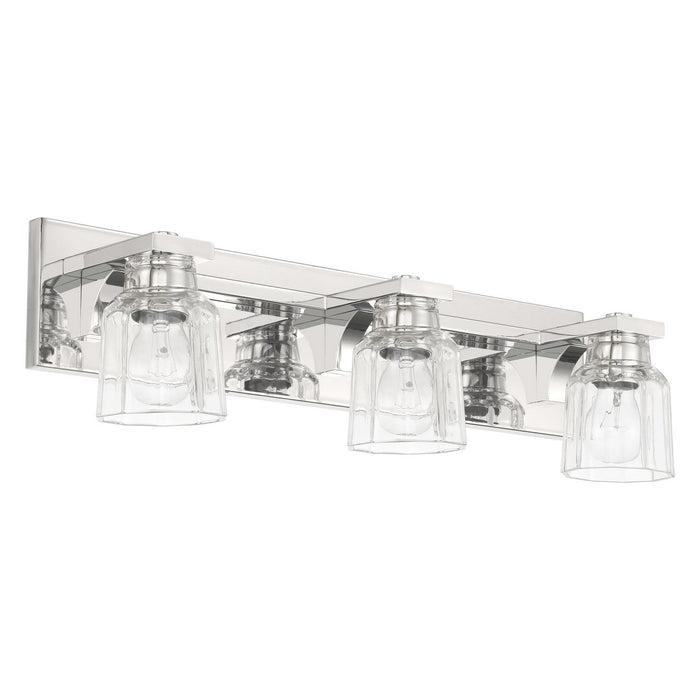 Thesis - 207672A - Three Light Vanity - Dryden - Polished Nickel
