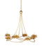 Currey and Company - 9000-1278 - Eight Light Chandelier - Cyrene - Gold Leaf