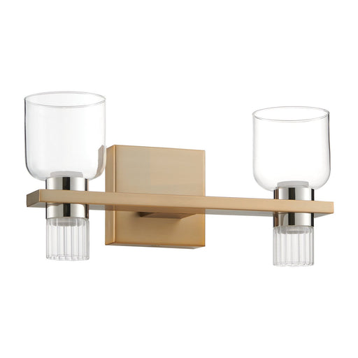 Amelia LED Vanity Champagne Gold, Polished Nickel
