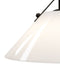 Currey and Company - 9000-1281 - One Light Pendant - Bronwen - Opaque White/Oil Rubbed Bronze