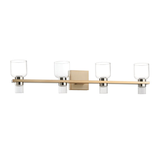 Amelia LED Vanity Champagne Gold, Polished Nickel