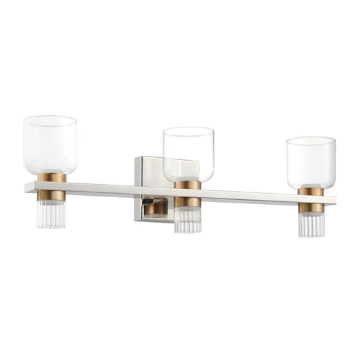 Amelia LED Vanity Polished Nickel, Champagne Gold