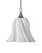 Currey and Company - 9000-1282 - One Light Pendant - Twirl - White/Antique Brushed Nickel