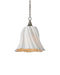 Currey and Company - 9000-1282 - One Light Pendant - Twirl - White/Antique Brushed Nickel