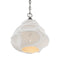 Currey and Company - 9000-1283 - One Light Pendant - Wintershall - White/Antique Brushed Nickel