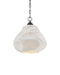 Currey and Company - 9000-1283 - One Light Pendant - Wintershall - White/Antique Brushed Nickel