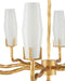 Currey and Company - 9000-1285 - Eight Light Chandelier - Mathilda - White/Matte Gold