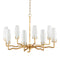 Currey and Company - 9000-1285 - Eight Light Chandelier - Mathilda - White/Matte Gold