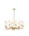 Currey and Company - 9000-1285 - Eight Light Chandelier - Mathilda - White/Matte Gold