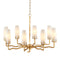 Currey and Company - 9000-1285 - Eight Light Chandelier - Mathilda - White/Matte Gold