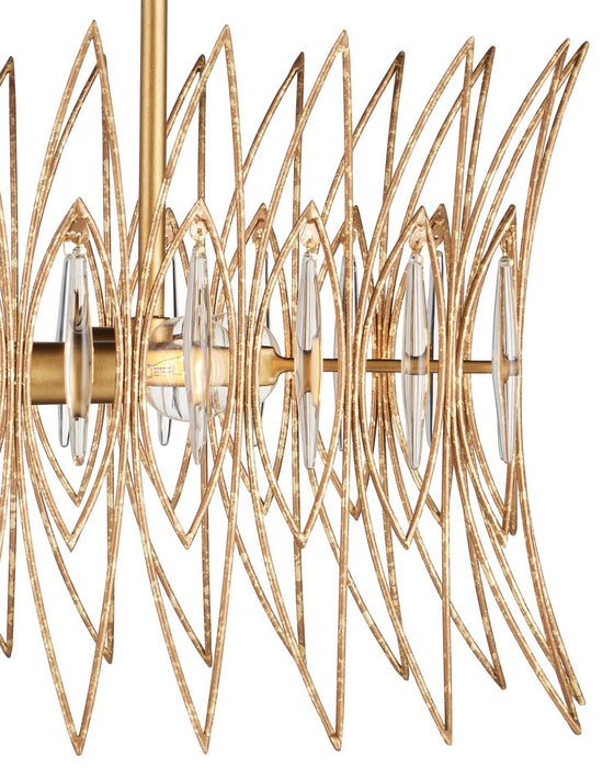 Currey and Company - 9000-1286 - Eight Light Chandelier - Marquise - Clear/Luxor Gold