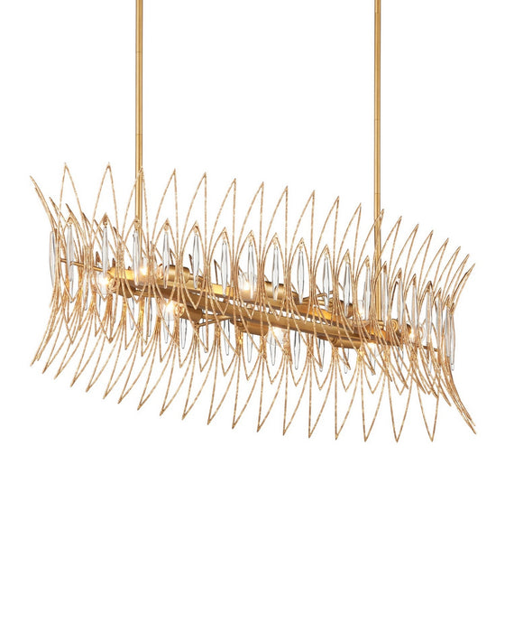 Currey and Company - 9000-1286 - Eight Light Chandelier - Marquise - Clear/Luxor Gold