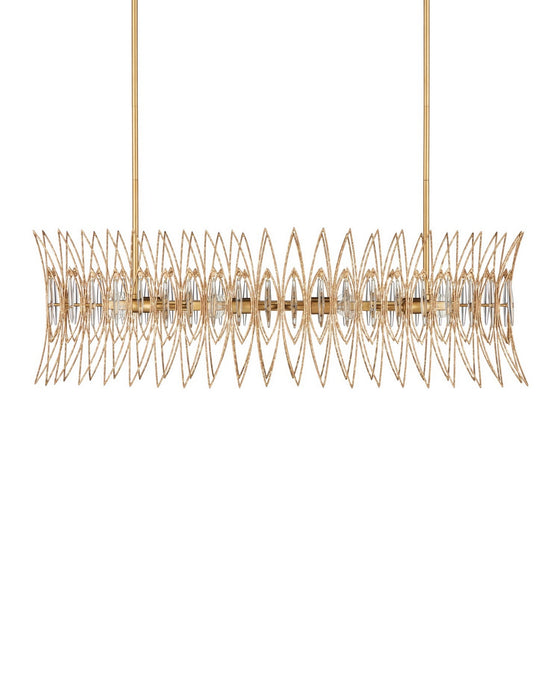 Currey and Company - 9000-1286 - Eight Light Chandelier - Marquise - Clear/Luxor Gold