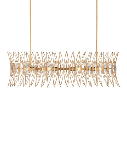 Marquise Eight Light Chandelier Clear/Luxor Gold