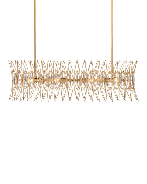 Currey and Company - 9000-1286 - Eight Light Chandelier - Marquise - Clear/Luxor Gold