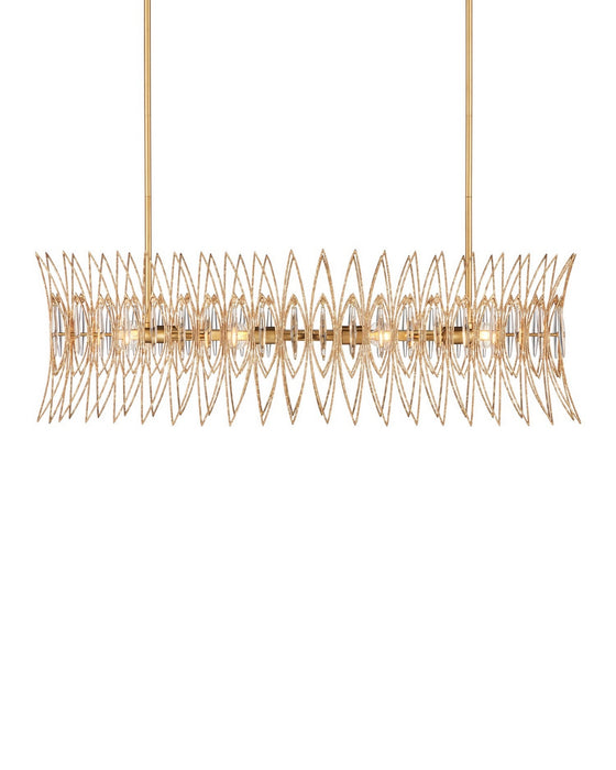 Currey and Company - 9000-1286 - Eight Light Chandelier - Marquise - Clear/Luxor Gold