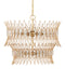 Currey and Company - 9000-1287 - Nine Light Chandelier - Marquise - Clear/Luxor Gold
