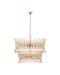Currey and Company - 9000-1287 - Nine Light Chandelier - Marquise - Clear/Luxor Gold