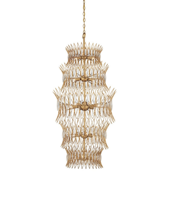 Currey and Company - 9000-1288 - 18 Light Chandelier - Marquise - Clear/Luxor Gold