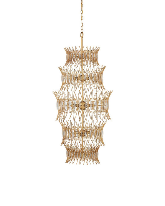 Currey and Company - 9000-1288 - 18 Light Chandelier - Marquise - Clear/Luxor Gold