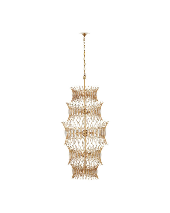 Currey and Company - 9000-1288 - 18 Light Chandelier - Marquise - Clear/Luxor Gold
