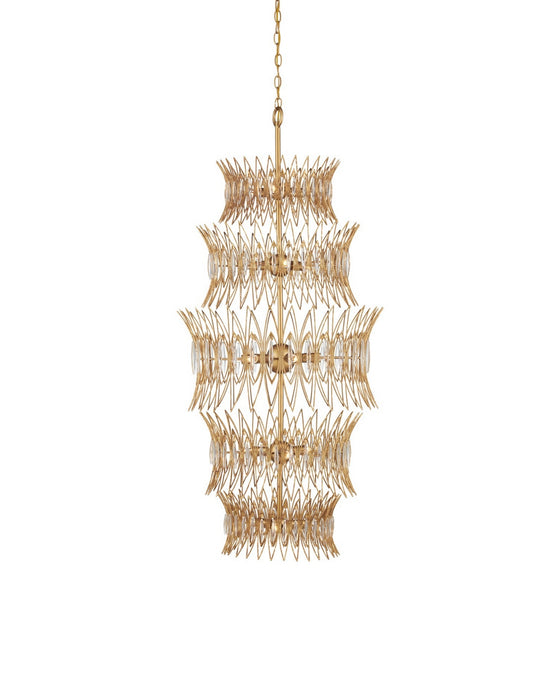 Currey and Company - 9000-1288 - 18 Light Chandelier - Marquise - Clear/Luxor Gold