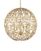 Currey and Company - 9000-1289 - Four Light Chandelier - Secret Garden - Clear/Contemporary Gold Leaf/Contemporary Gold