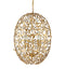 Currey and Company - 9000-1290 - Four Light Chandelier - Secret Garden - Clear/Contemporary Gold Leaf/Contemporary Gold