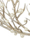Currey and Company - 9000-1291 - Six Light Chandelier - Shinju - Natural/Contemporary Silver Leaf